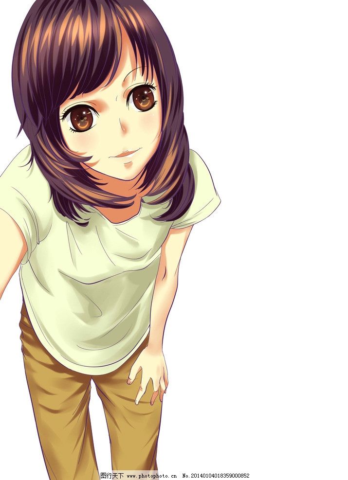 動漫人像圖片,自然美景中的旅行探索之旅