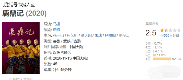 鹿鼎記豆瓣最新評分,科技重塑經典武俠世界