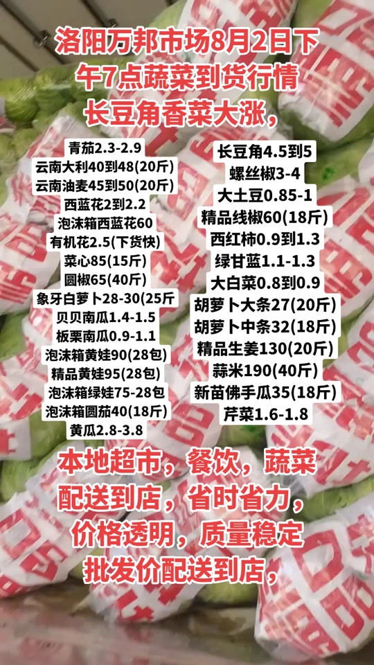 萬邦蔬菜批發(fā)最新價格揭秘,疏菜價格一覽